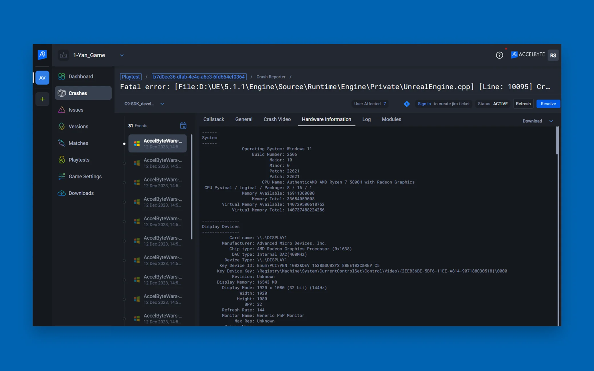 AccelByte Development Toolkit screenshot